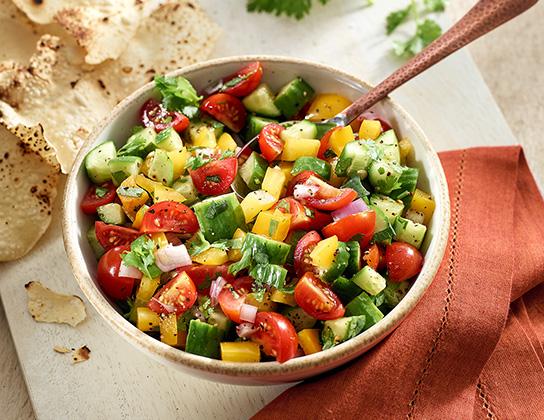 Salade de kachumber haché
