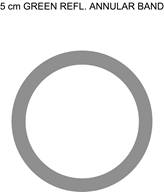 Illustration of green circular permissive symbol.
